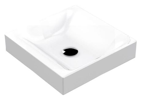 Przejdź do produktu CENTO umywalka ceramiczna nablatowa 45x45cm, biały
