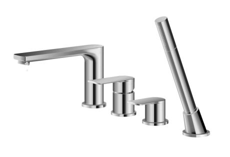 Przejdź do produktu Bateria wannowa stojąca 4-elementowa Kohlman Texen QB244T chrom