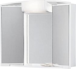 ANGY szafka z lustrem 59x50x15cm, 1x12W, biała