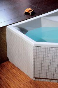 FLOSS wanna narożna 145x145x50cm, biała