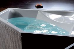 FLOSS wanna narożna 145x145x50cm, biała