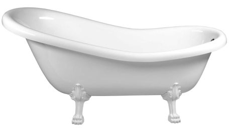 Przejdź do produktu RETRO wanna wolnostojąca 173x75x84cm, nogi białe, biała