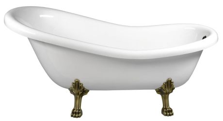 Przejdź do produktu RETRO wanna wolnostojąca 167,5x76x71cm, nogi brąz, biała