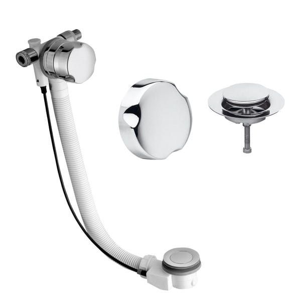 MODEL A6 zestaw wannowy z napełnianiem, automat, dł. 875mm, korek 42mm, chrom