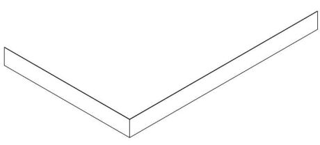 Przejdź do produktu SARA obudowa czołowa 100x90cm, wysokość 10cm, lewa