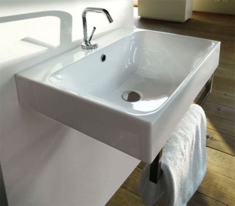 Przejdź do produktu CENTO umywalka ceramiczna 60x45cm, głęboka, biały