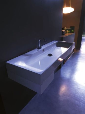 Przejdź do produktu CENTO umywalka ceramiczna 120x45cm, biały