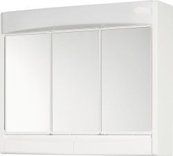 SAPHIR szafka z lustrem 60x51x18cm, jarzeniówka T8,1x15W, biały plastik