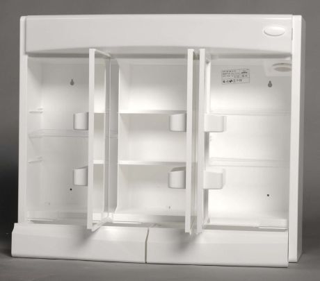 Przejdź do produktu SAPHIR szafka z lustrem 60x51x18cm, LED 6W, biały plastik