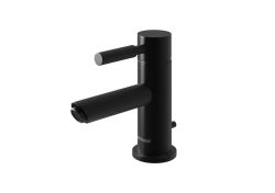 Bateria umywalkowa 15 cm z korkiem, czarna Kohlman Roxin QB100RB