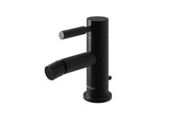 Bateria bidetowa 15 cm z korkiem, czarna Kohlman Roxin QB130RB