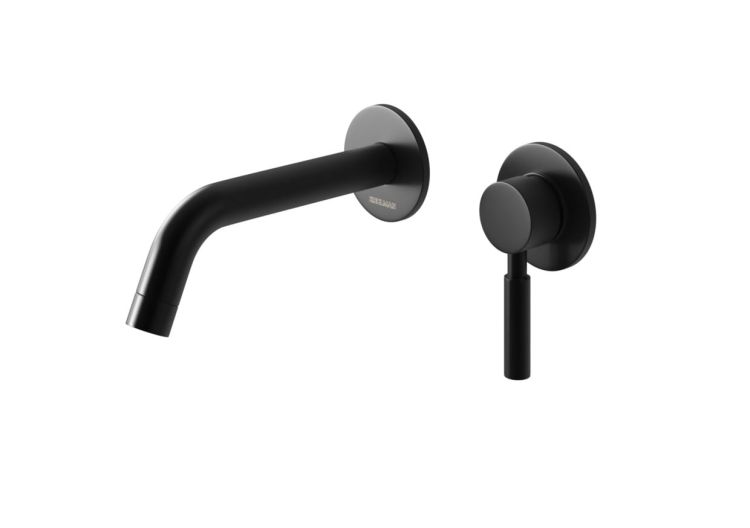 Bateria umywalkowa podtynkowa czarna Kohlman Roxin QW180RB