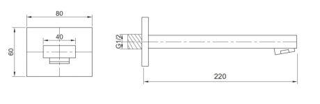 Przejdź do produktu Wylewka 22 cm Kohlman QW230HL chrom