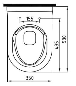 Bezrantowa Miska WC Z Wbudowanym Bidetem 2 W 1 Mieszacz W Komplecie Mineral MA 5201