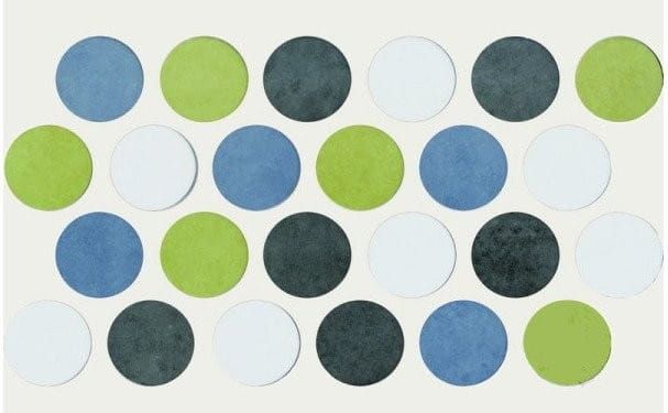 ENZO Circulos Blanco 135x250