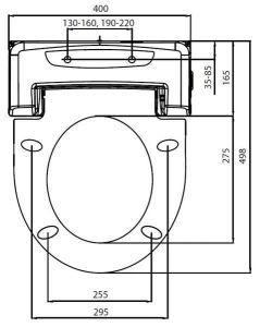 Blooming bidet elektroniczny ze zdalnym sterowaniem
