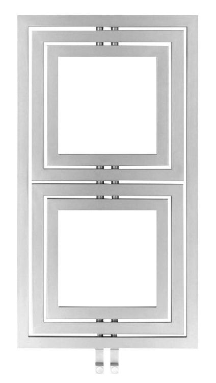 DUPOLI grzejnik 600x1110mm, 556 W, kolor srebrny z teksturą