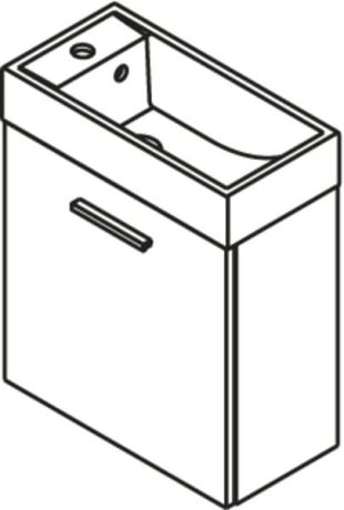 Przejdź do produktu LATUS IV szafka umywalkowa 49,5x50x24,5 cm, biała