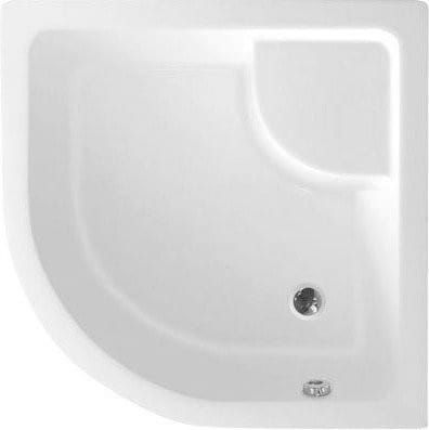 Przejdź do produktu Brodzik prysznicowy, akrylowy półokrągły 80x80x28cm z nóżkami, R550