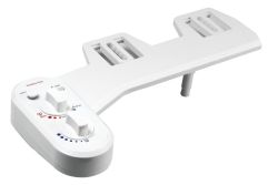 EASY CLEANING bidet pod deskę WC, zasilanie zimną i ciepłą wodą, polypropylen