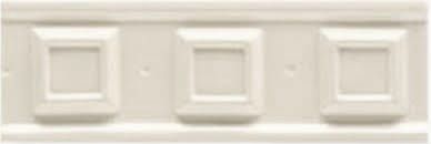 BOISERIE SQUARE Bianco Matt 6,5x20