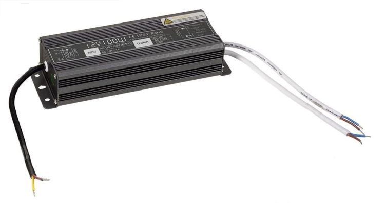 LED zasilacz 100W, 230/12V, wodoodporny
