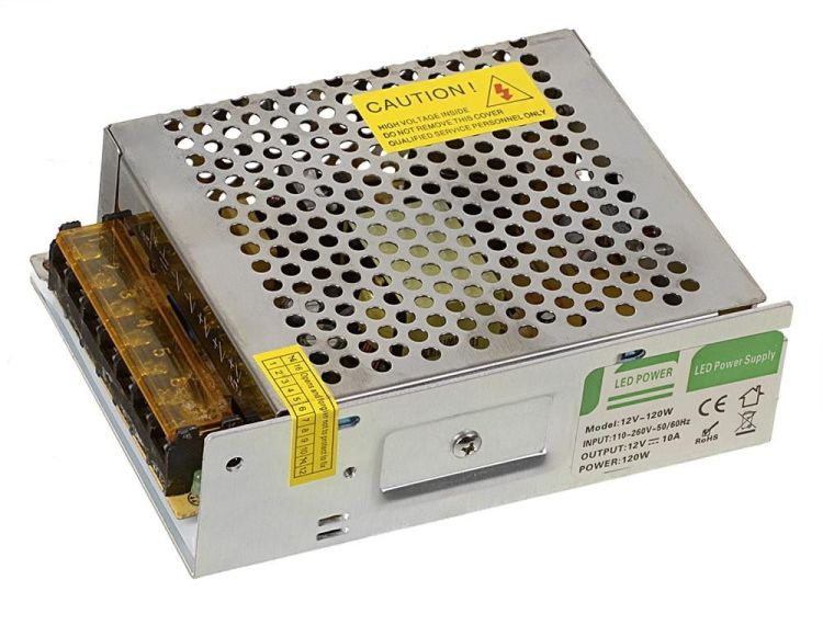 LED zasilacz 120W, 220/12V, nie jest wodoszczelny