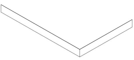 Przejdź do produktu KARIA 100x80 obudowa narożna, wysokość 11cm, lewa