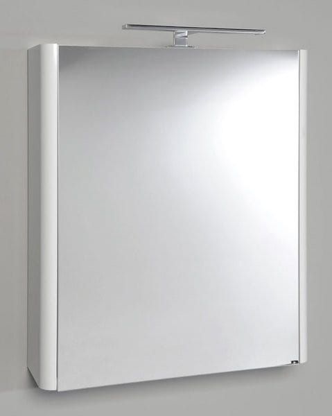 LUCIE szfka z lusterm 60x70x17cm, biała