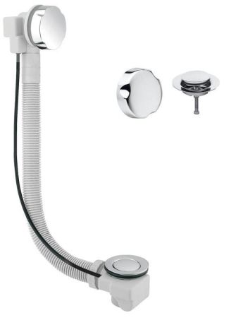 Przejdź do produktu SENATOR zestaw wannowy automatyczny, długość 550mm, korek 42mm, chrom
