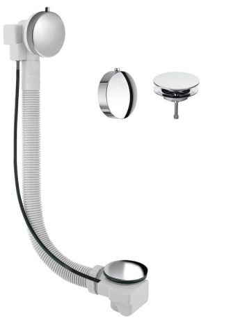 Przejdź do produktu SENATOR zestaw wannowy automatyczny, długość 550mm, korek 72mm, chrom