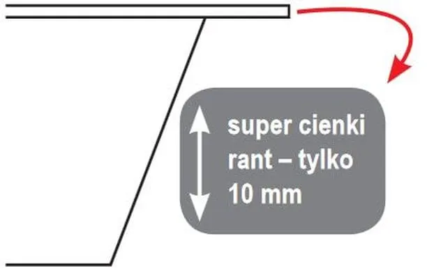 Wanna prostokątna 190x90cm Riho Lugo BT05 rys.tech.