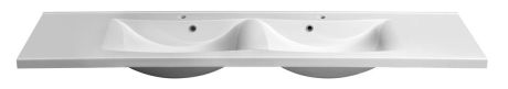 Przejdź do produktu LUCIOLA umywalka podwójna kompozytowa 180x48cm, biała