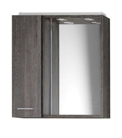 Przejdź do produktu ZOJA/KERAMIA FRESH szafka z lustrem i oświetleniem LED, 60x60x14cm, mali wenge,lewa