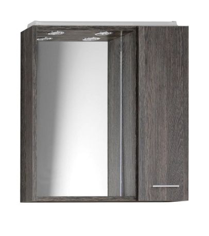 Przejdź do produktu ZOJA/KERAMIA FRESH szafka z lustremm i oświetleniem LED, 60x60x14cm,mali wenge,prawa
