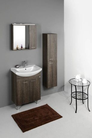 Przejdź do produktu ZOJA/KERAMIA FRESH szafka z lustremm i oświetleniem LED, 60x60x14cm,mali wenge,prawa