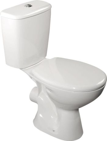 Przejdź do produktu JUAN kompakt WC, odpływ poziomy, biały