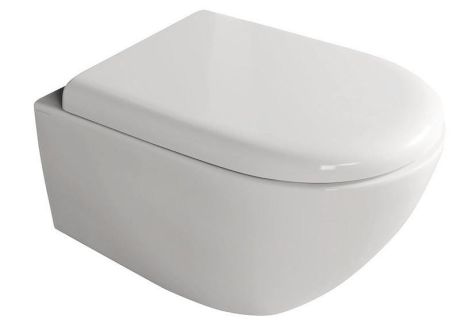 Przejdź do produktu AQUATECH WC wiszące, Rimless, 36,5x55cm, biały