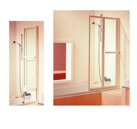 Przejdź do produktu LANKA2 parawan wannowy pneumatyczny 830mm, srebrna rama, szkło czyste