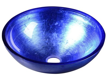 Przejdź do produktu MURANO BLU umywalka szklana nablatowa, średnica 40cm, niebieska