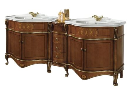 Przejdź do produktu GIGLIO 210-S szafka z podwójną umywalką, szer. 210cm, noce/oro