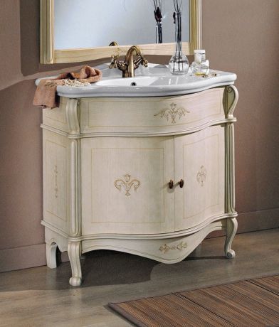 Przejdź do produktu GIGLIO DEC 90-P szafka z umywalką, szer. 90cm, avorio dekor