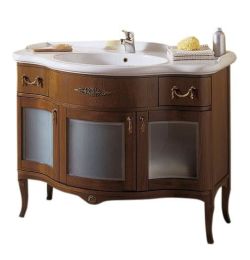 IRIS GLASS 110-S szafka z umywalką, szer. 110cm, noce