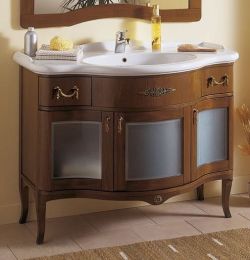 IRIS GLASS 110-S szafka z umywalką, szer. 110cm, noce