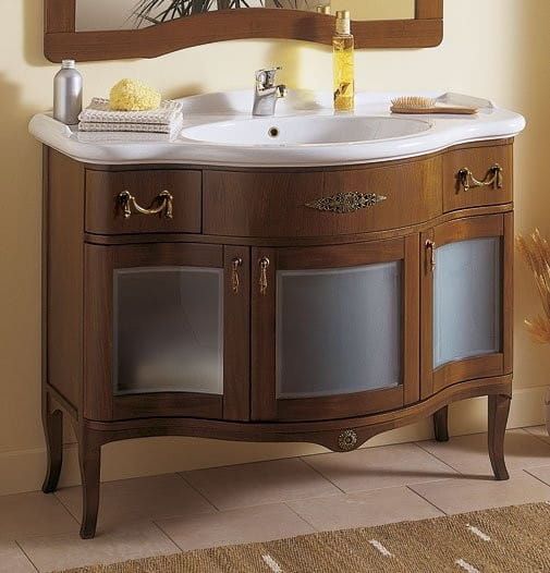 IRIS GLASS 110-S szafka z umywalką, szer. 110cm, noce