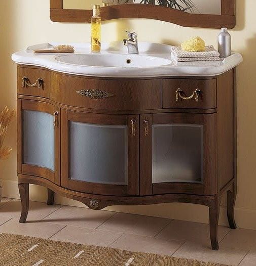 IRIS GLASS 110-S szafka z umywalką, szer. 110cm, noce