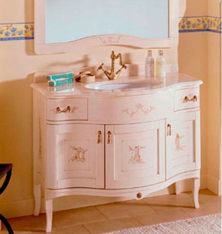 Przejdź do produktu IRIS DEC 110-S szafka z umywalką, szer. 110cm, marmur Bianco Carrara, avorio dek