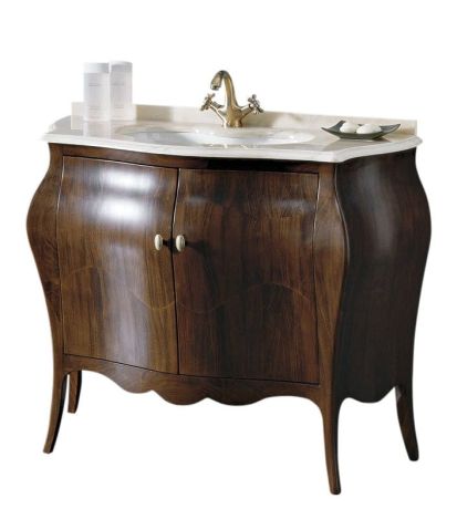 Przejdź do produktu ISOTTA 105-S szafka z umywalką, szer. 107cm, marmur Rosa Perlino, noce