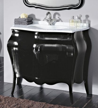 Przejdź do produktu ISOTTA LAC 105-S szafka z umywalką, szer. 107cm, marmur Bianco Carrara, nero