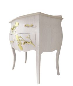 GELSO BIC 87-S szafka z umywalką, szer.87cm, marmur Silvia Oro, bianco/oro